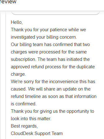 Customer update email part 3 of 3