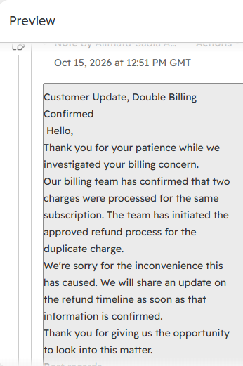 Customer update email part 2 of 3